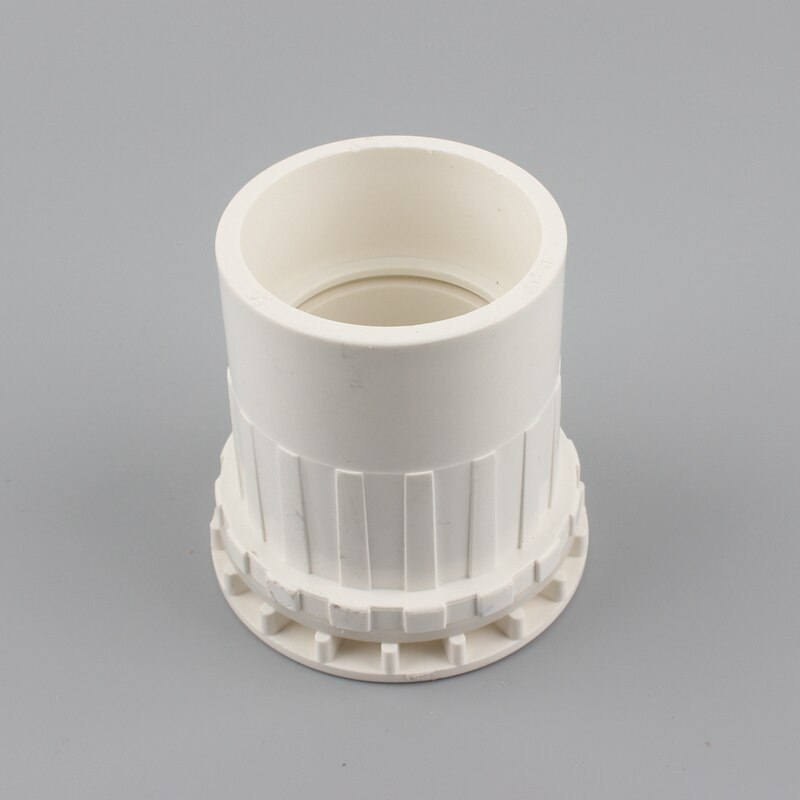 PVC ID 50Mm Fish Connector Tank Drainage Equipment Aquarium Bulkhead Fitting Connector Seafood Pool Drain Fittings