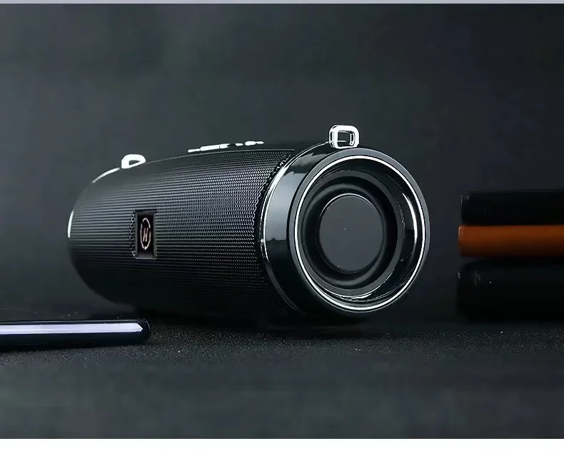 Caixa De Som - Altavoz inalámbrico portátil Bluetooth 200W Audio exterior de alta potencia 3D estéreo envolvente TWS FM voz RHDE: Madera