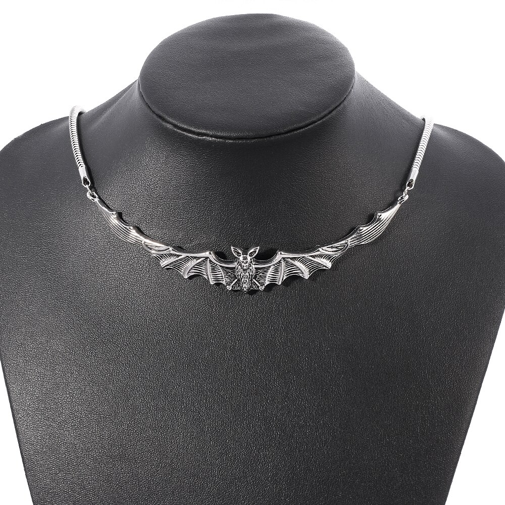 Vintage Fledermaus Choker Halskette Vampire Dunklen Stil Halsband Fledermaus Schmuck Frauen Mädchen Goth Bat Punk Stil männer Schmuck