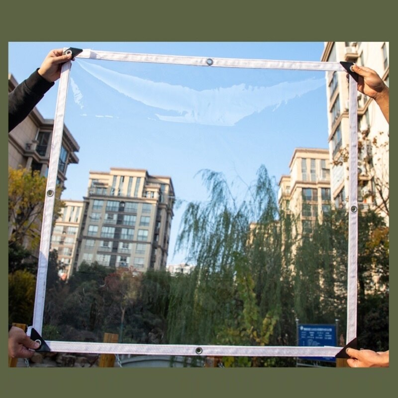 Clear Tarp Transparant Pvc Zacht Glas Huis Balkon Winddicht Regen Gordijn Outdoor Pavilion Succulenten Zon Doek Cover