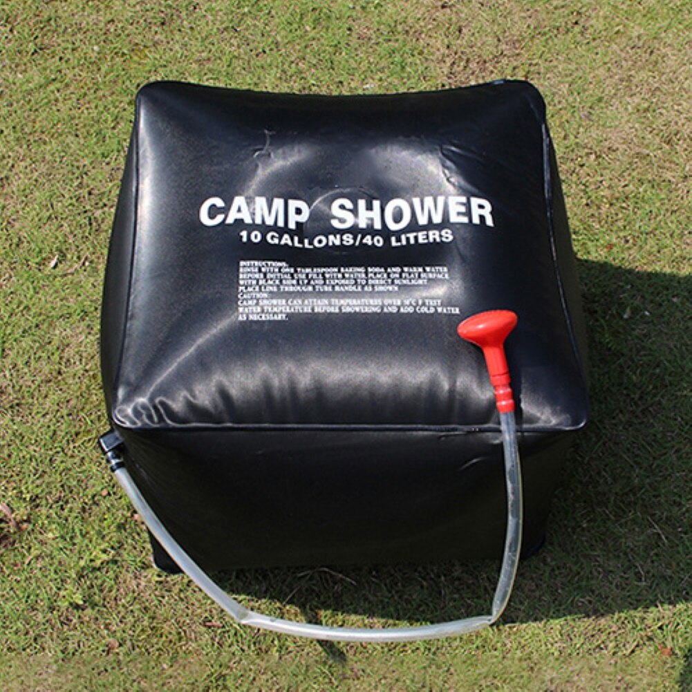 40l bærbare solopvarmet brusebad vand badetaske udendørs camping vandreture sport
