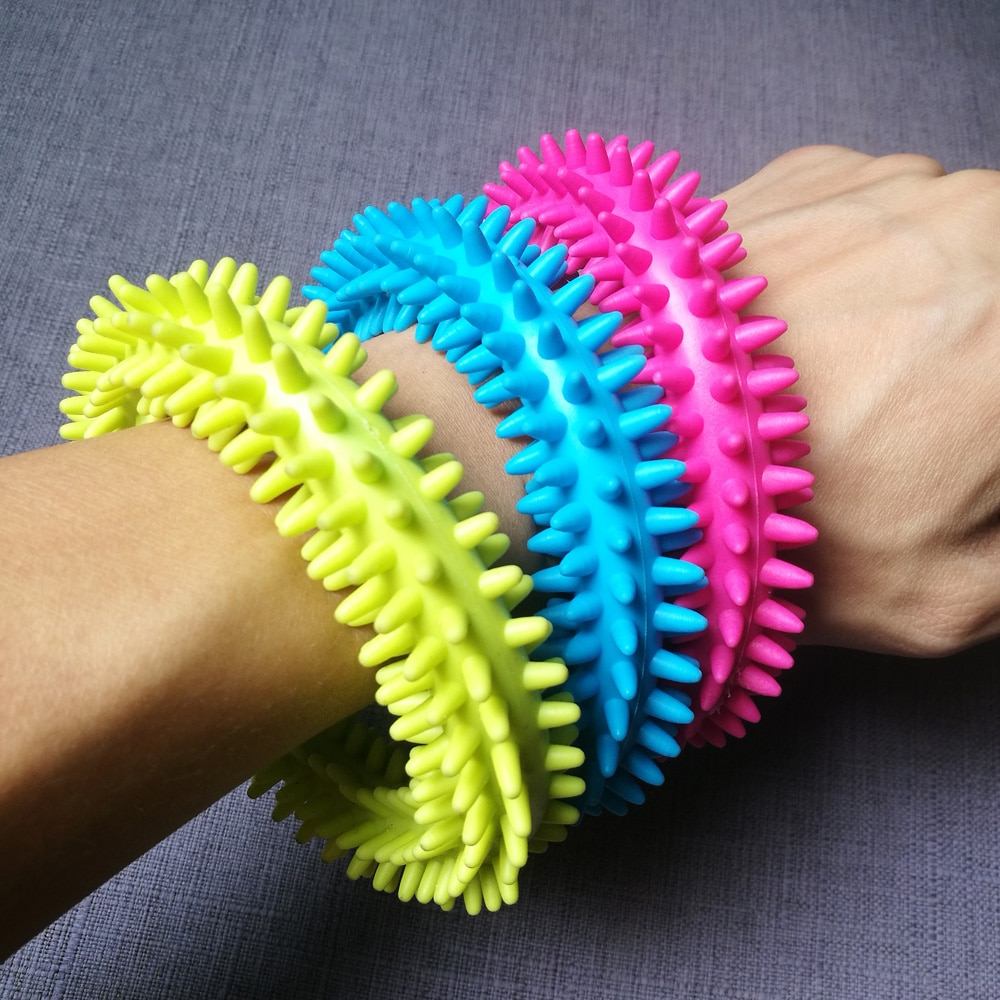 Stress relief fidget armbånd spiky sensorisk fidgit legetøj til autisme adhd angst stille besked ring