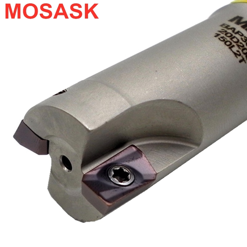 MOSASK BAP300R APMT 1135 Carbide Insert End Mill BAP300 C10 C12 C20 C25 CNC Right Angle Shoulder Lathe Indexable Milling Cutter