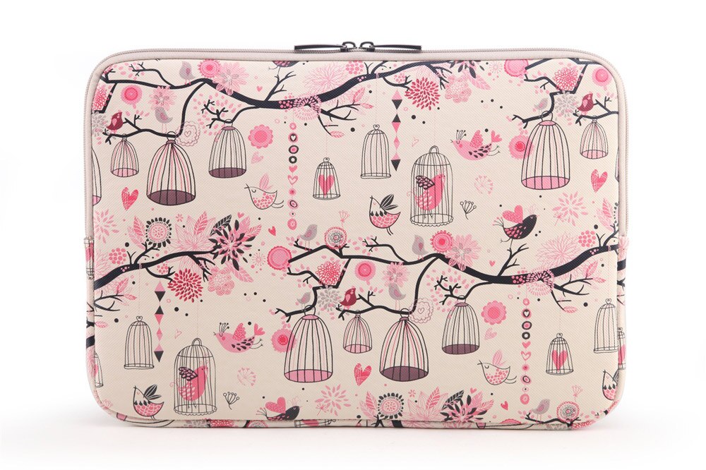 Vrouwen laptoptas voor 10 11 12 13 14 15 inch hoes notebook etnische tassen voor macbook ipad 1 2 3 pro air hoes voor xiaomi: Roze / 11- inch