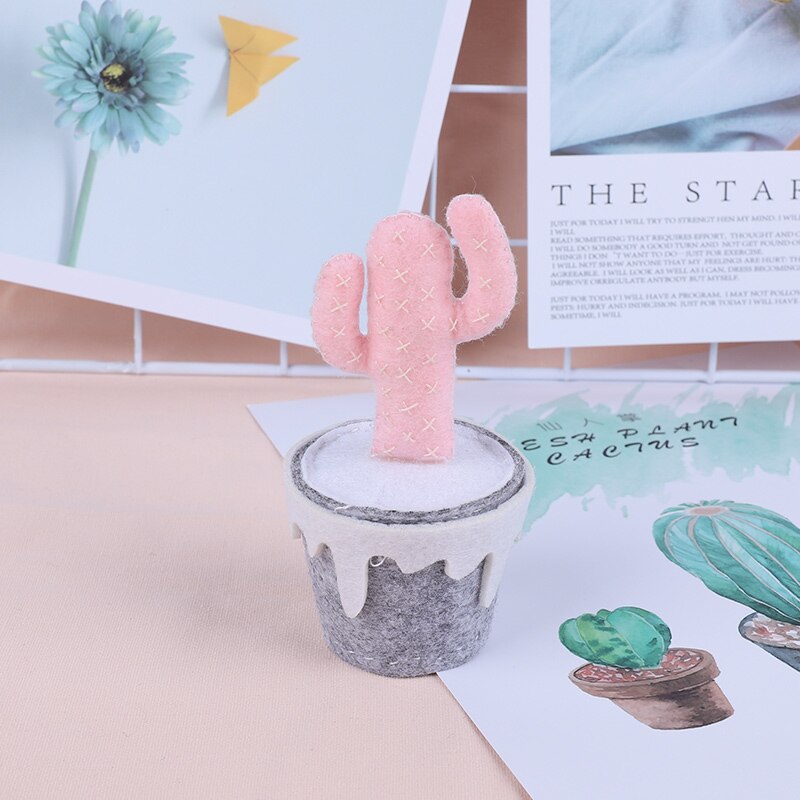 Meian Kit de punto de aguja no tejido para suculentas, Cactus, fieltro de lana, fieltro de corte de aguja, paquete de conjuntos de manualidades Diy: HJG00135