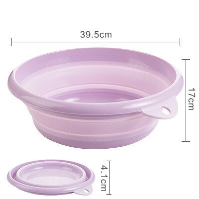 Foldable portable toilet basin, bathroom sink, portable container, sink, bathroom accessories: l Purple