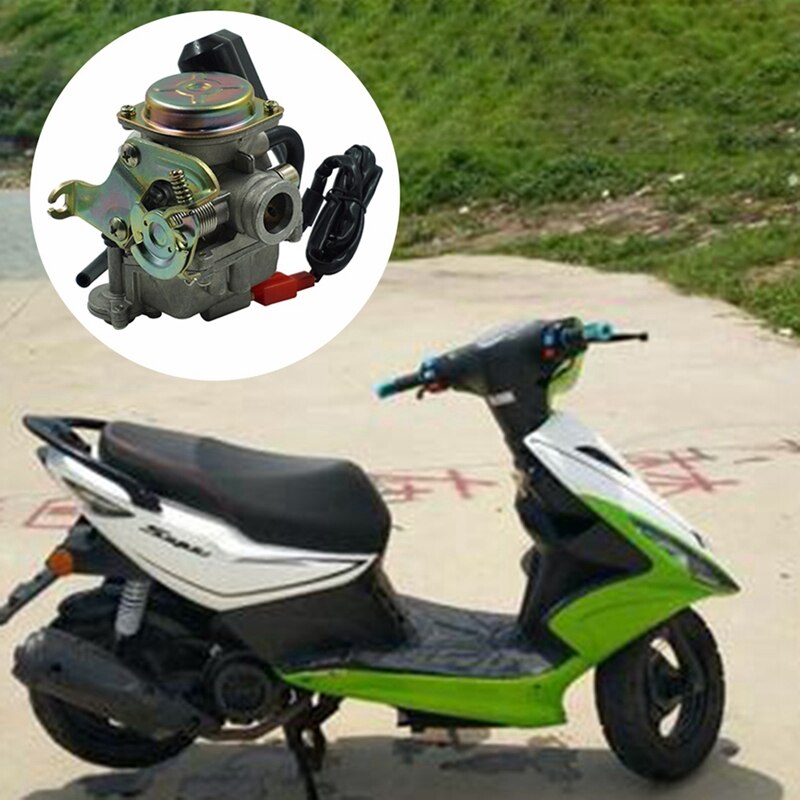 Motorcycle Carburetor Fit for GY6 50CC 49CC 139QMB 4 Stroke Scooter 18mm Intake Manifold
