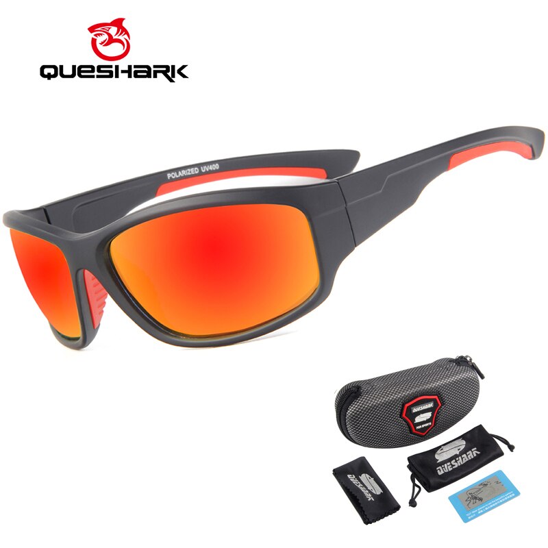 Queshark-gafas de sol polarizadas para hombre y mujer, lentes de sol unisex  para pesca, escalada, Camping, senderismo, protección UV400