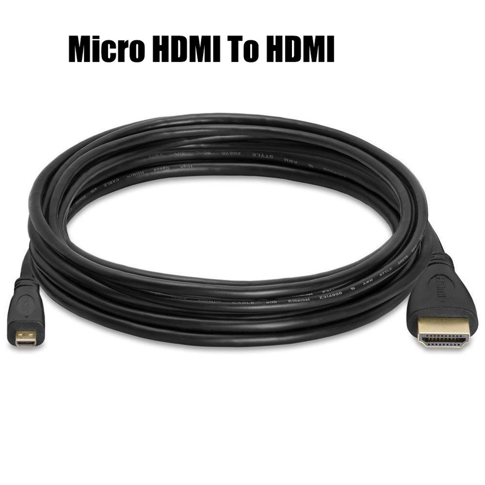 1M Micro USB vers HDMI 1080p câble TV adaptateur AV téléphones mobiles tablettes HDTV caméra paquet 1 HDMI 2.0a poly-sac