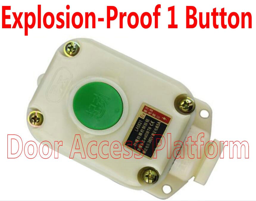 1 Buttons Explosion-Proof Exit Button Hand Touch Flame retardant Switch Working for Warehouse security sensor auto reset IP54