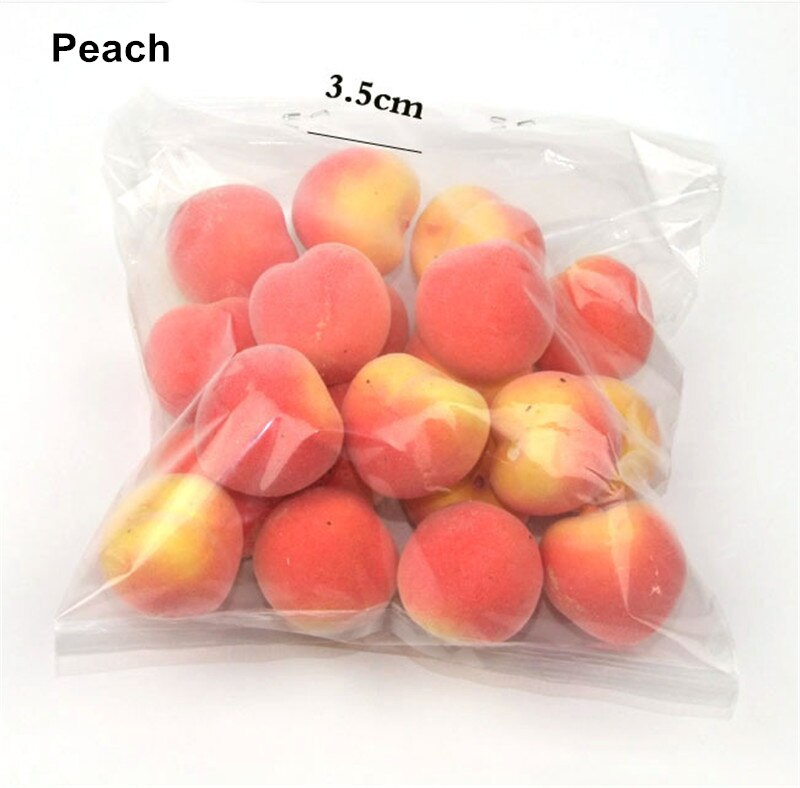 20 Pcs/Lot Artificial Fruits Vegetables Mini Foam Simulation Fruit Home Table Decoration Photo Props
