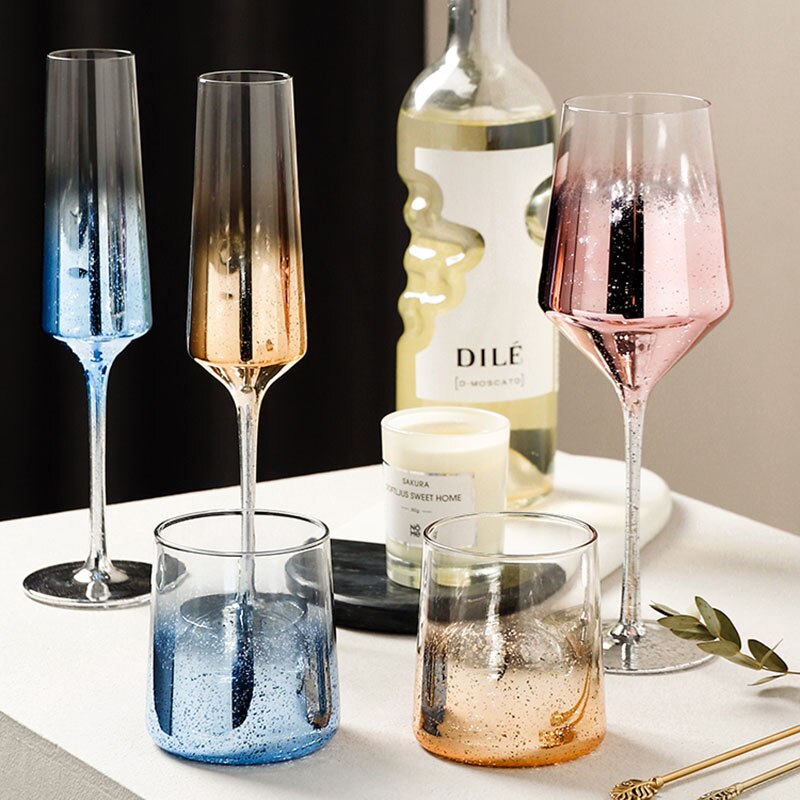 200Ml-480Ml Transparante Sky Kristal Champagne Glas Rode Wijn Bordeaux Beker Collectie Niveau Cup Party Bar