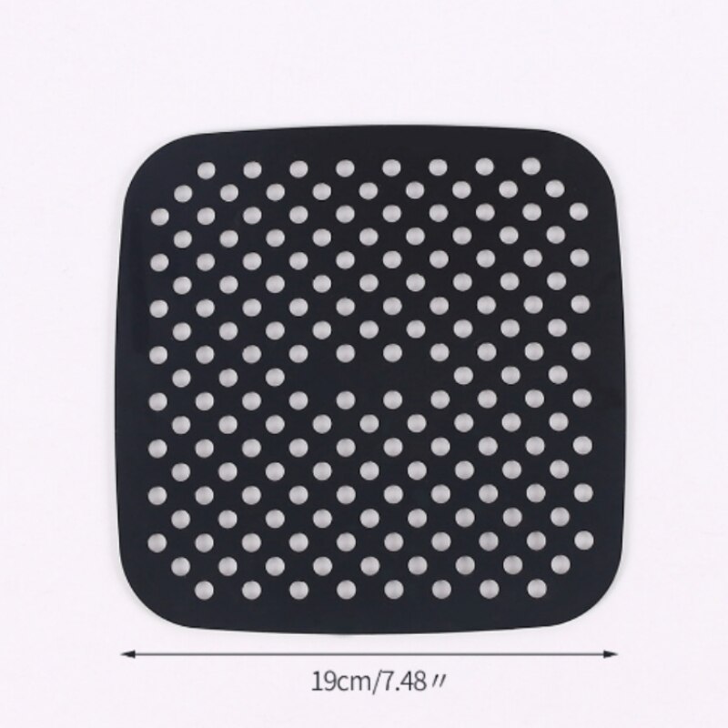 Air Fryer Liner Square Silicone Reusable Air Fryer Pad Accessories Cooking Baking Accessories Baking Tools for Cakes: C