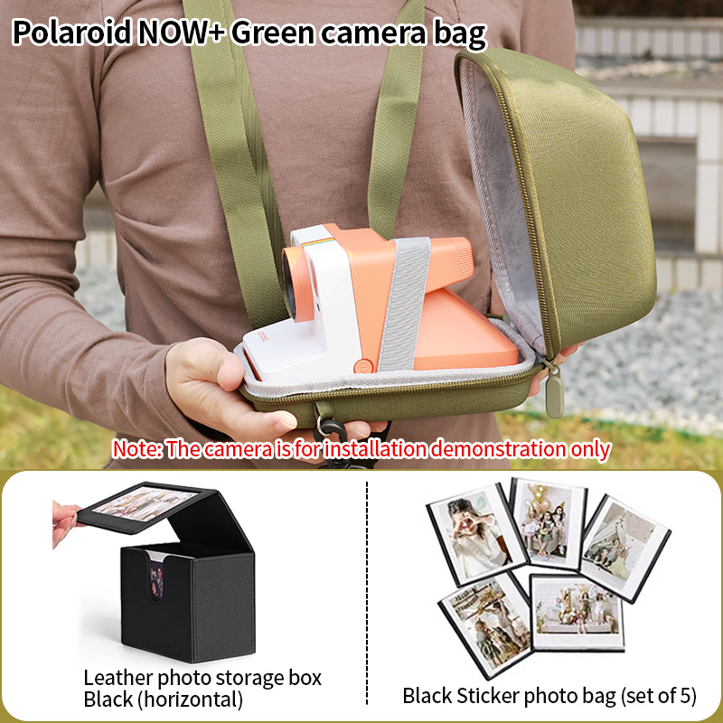 Suitable for Polaroid Now+/Go Gen2 camera bag storage bag, +Gen3/Gen3casual simple multifunctional portable bag: Lavender