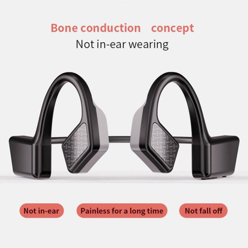 K08 Draadloze Headset Bluetooth 5.0 Beengeleiding Hoofdtelefoon Sport Outdoor Handsfree Licht Geluidskwaliteit Healing Hoofdtelefoon