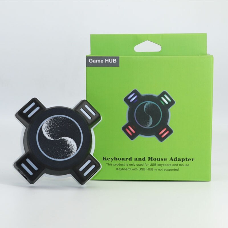 Portable Game Keyboard Mouse Converter Adapter with 3.5mm Jack for Switch/PS4/PS3/X-BOX ONE Game Console Accessories