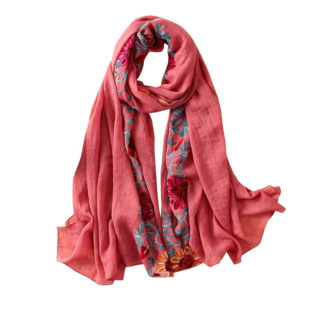 XXXXW Écharpe Tendance Femmes Écharpe Broderie D'hiver Cachèdes