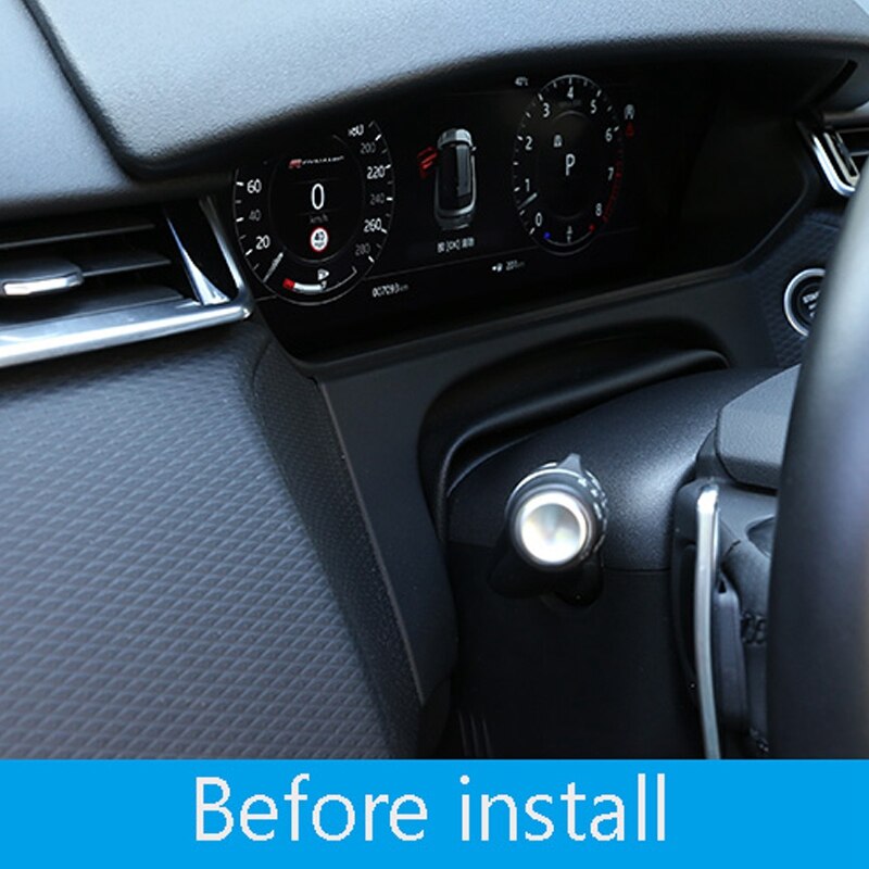 Car Accessories for Land Rover Range Rover VELAR Carbon Fiber Texture Dashboard Decoration Frame Cover Trim