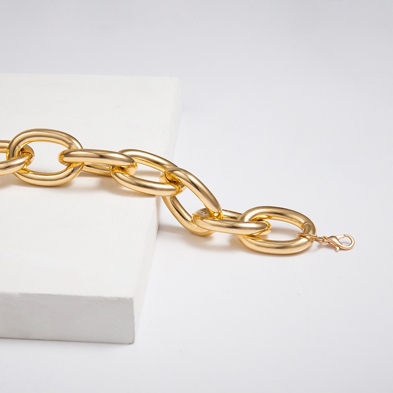 Women's Decorative Jewelry Atmospheric Metal Necklace Gold Silver Delicate Necklace Party Best C02329K1