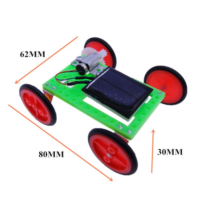 Mini Zonne-energie Racewagen Voertuig DIY Kit Kinderen Educatief Gadget Kid Speelgoed Wetenschap Set