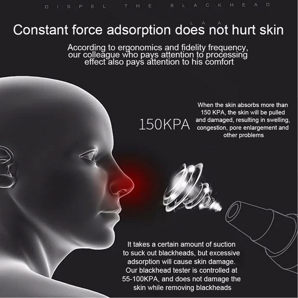 Face Acne Black Dot Pimple Blackhead Remover Electric Microcrystalline Blackhead Vacuum Cleaner Pore Blackhead Skin Care Machine