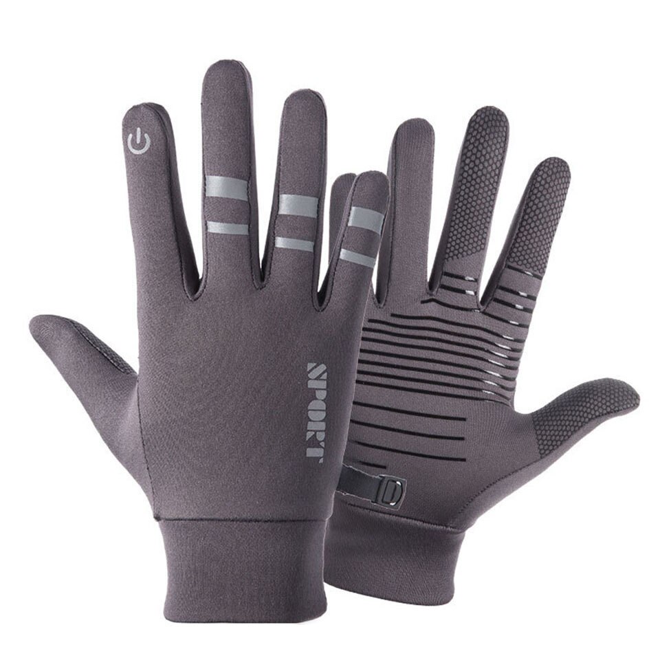 Cycling Gloves Reflective Back Anti-Slip Warm Winter Gloves Waterproof Touch Screen Cycling Gloves