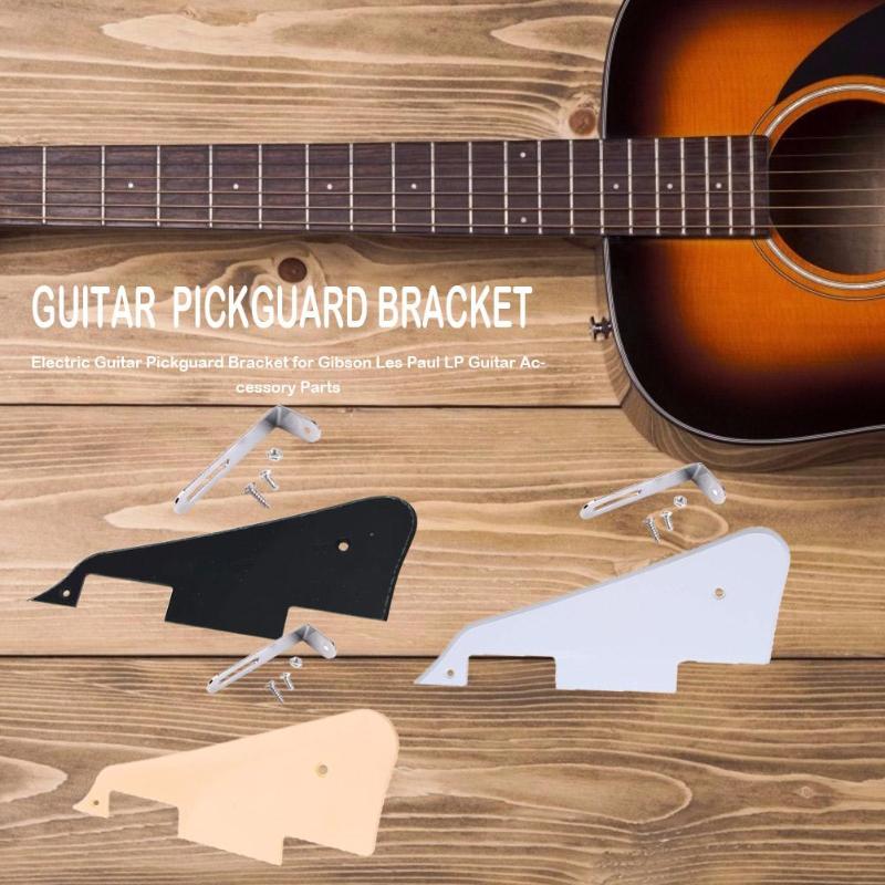 Electric Guitar Mounting Guard Plate Iron Bracket Set Pickguard with Screws for Gibson Les Paul LP Guitar Parts Accessory