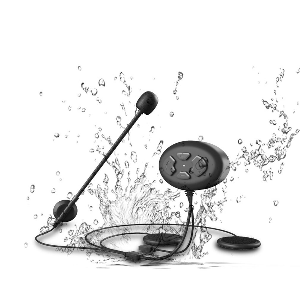 DK11 Motorcycle Headset Helmet Bluetooth 5.0 Noise Reduction Headset Wireless Handsfree Waterproof Microphone Support FM Radio
