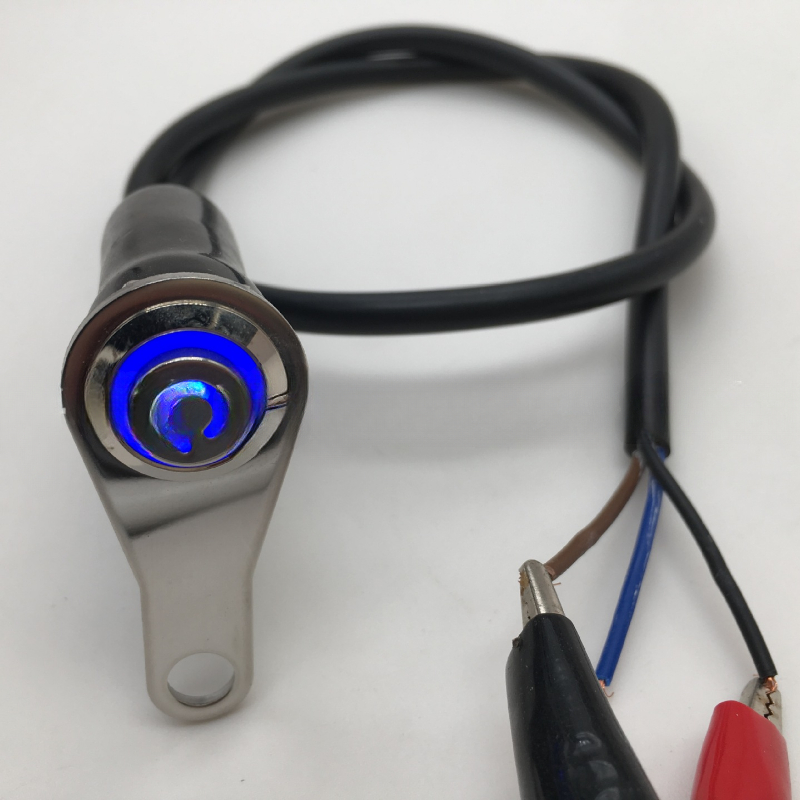 Interruptor de luz LED impermeable para motocicleta, Faro de manillar, luz antiniebla, interruptor de encendido y apagado, 12V