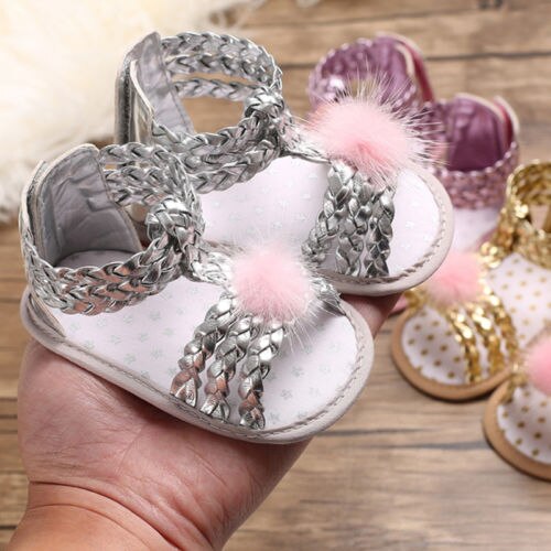 2019 Recém-nascidos Sandálias Tamancos Infantil Da Menina Do Bebê Sandálias de Sola Macia Sapatos Da Criança Verão Sandálias Bowknot