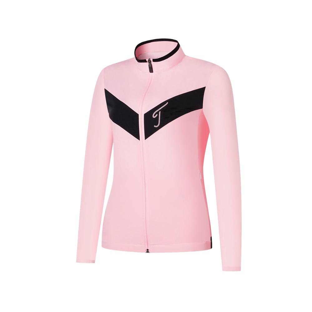 golf coat clothing women's Golf windbreaker jacket ladies: Pink / L