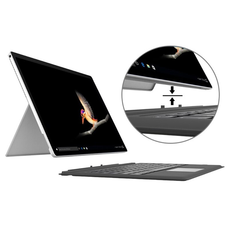 Ultra-Slim 5mm Bluetooth 3.0 Keyboard Wireless Rechargeable Illuminated Keyboard for Micro Soft Surface Pro 7 Plus