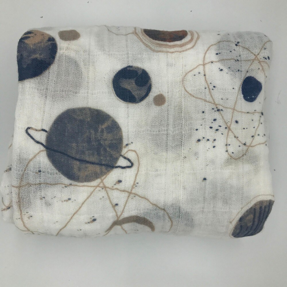 Recién Nacido muselina swaddle manta infantil 100% algodón doble gasa Toalla de baño bebé Swaddle mantas mantener envolturas 120cm * 120cm 150g