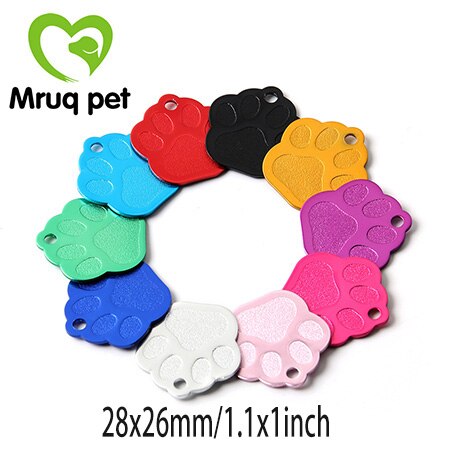 50x vælg mønstre kæledyr hund kat tomme mærker hundehalsbånd charms tilbehør aluminium navn telefon id tag hund tilbehør kæledyr forsyninger: Ta11