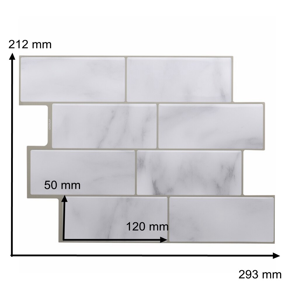Abnehmbare Zauberstab Aufkleber Carrara Marmor 3D Wirkung Tapete Wasserdichte Kleber Fliesen DIY Tapeten für Küche Schlecht Küche: 700