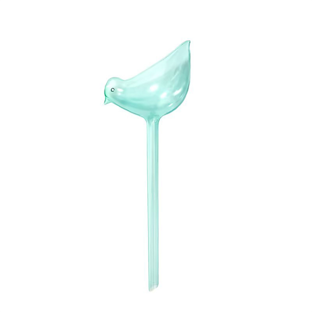 1pcs Garden Automatic Flower Watering Device Plant Waterer Self Watering Globes Bird Shape Hand Blown Clear Plastic Aqua Bulbs: Yellow