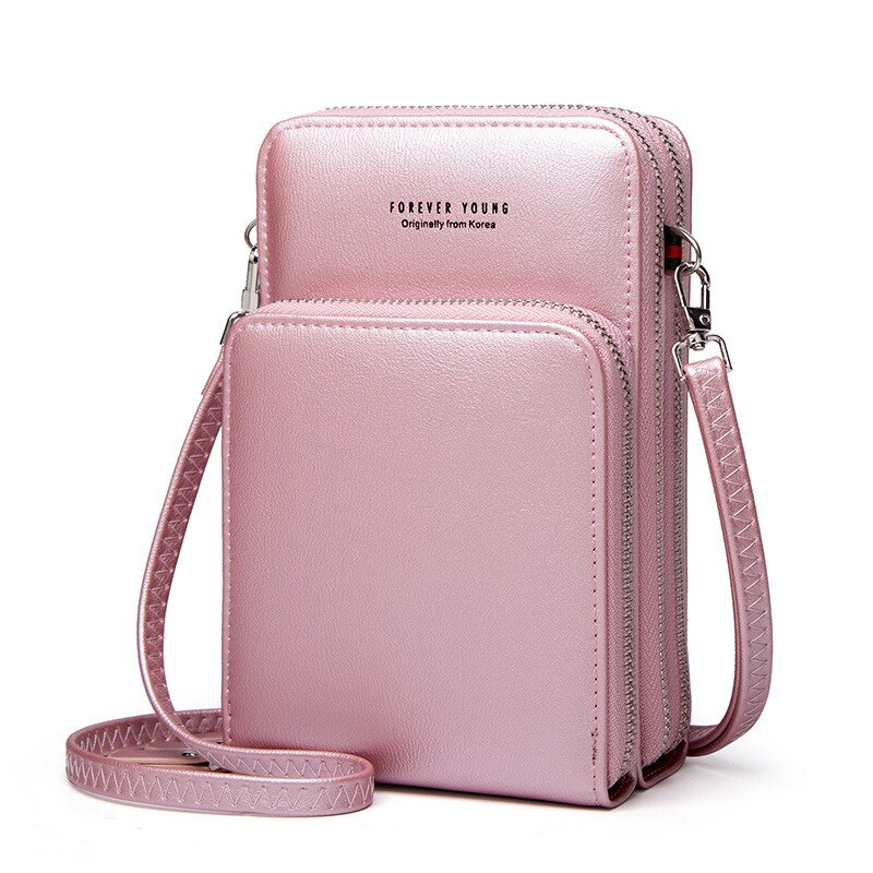 Mini Women Shoulder Bags Ladies Phone Messenger Bag Brand Hand Bag Small Crossbody Bag for Women Pink: Pink