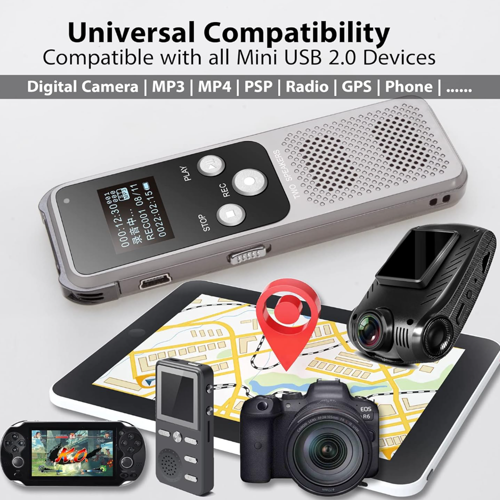  ﻿ 2/3 stuks Type C naar Mini USB Adapter USB C Vrouwelijk naar MiniUSB Mannelijk Oplaad- en Gegevensconverter Geschikt voor GoPro Hero 3+ MP3 Camera