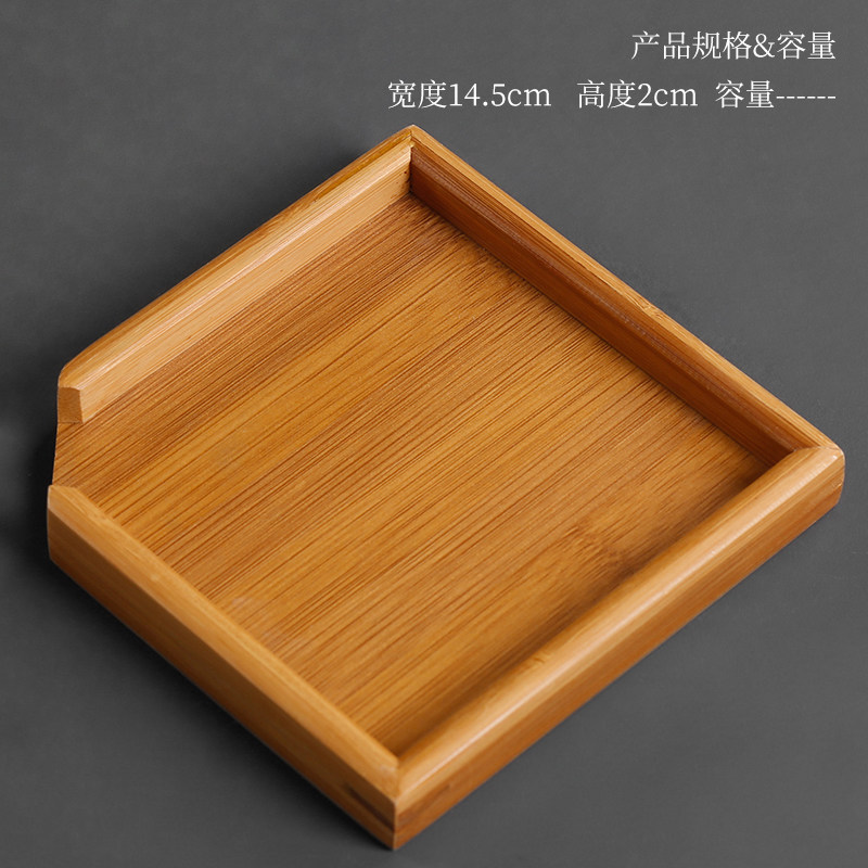 Placu bambusa pakowanie herbaty pudełko kolor drewna taca herbaciana kungfu zestaw robić herbaty akcesoria pojedyncze warstwy: mały capacity 100g