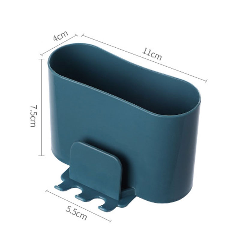 Organizador de estantes de baño sin taladro, estante de almacenamiento de ducha, soporte de champú de plástico para inodoro, montaje en pared, accesorios de baño: Multicolor
