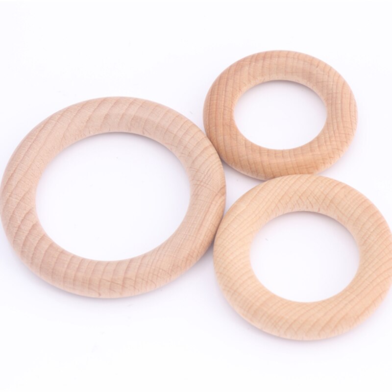Blanke Houten Ring | Macramé | Plantenhanger | 6,5 Cm | Set Van 10 Stuks Hobby Diy Wandkleed Interieur Woondecoratie Doe Het Zelf Ringen Kralen Theoldomen