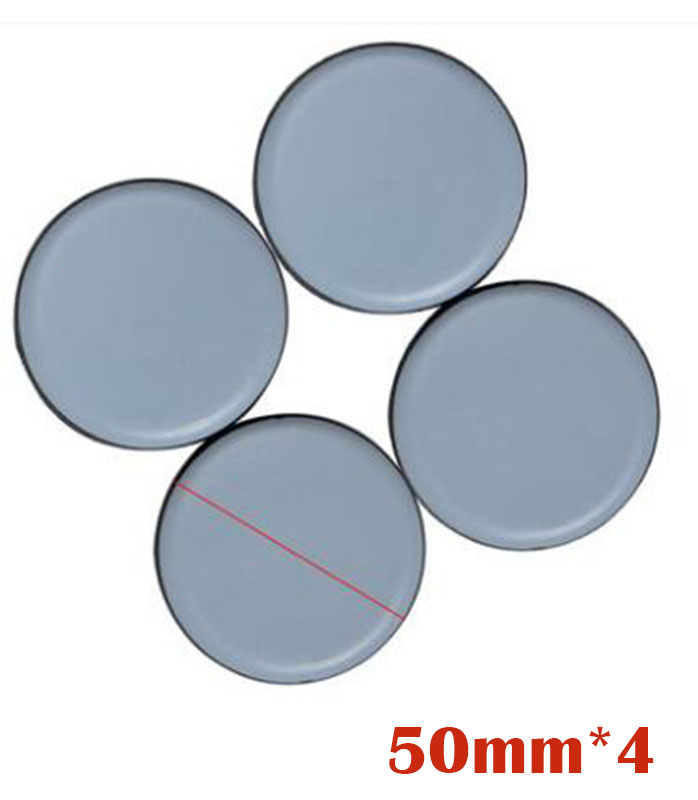 Self Adhesive Rubber Slider Pad Furniture Chair Bases Leg Feet Pads Cabinet Buffer Bumper Stop Cushion Table Corner Protector: 4pcs Round 50mm