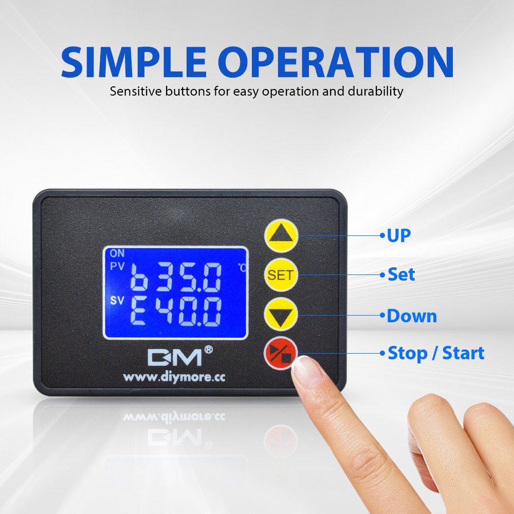 110/220/12/24V Digital Temperature Controller Micr... – Grandado