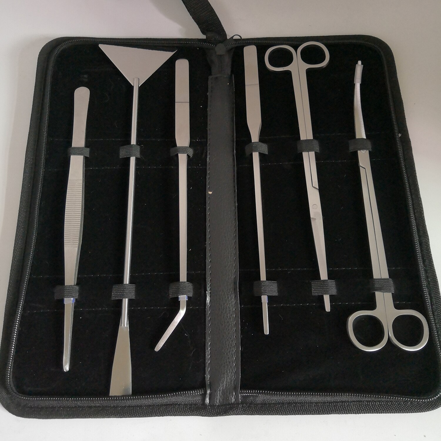 6 PCS/lot 10" Aquarium Cleaning Tools Aquascaping Landscaping Tool Kits Stainless Steel Aquatic Plants Scissors Tweezers Set: T1