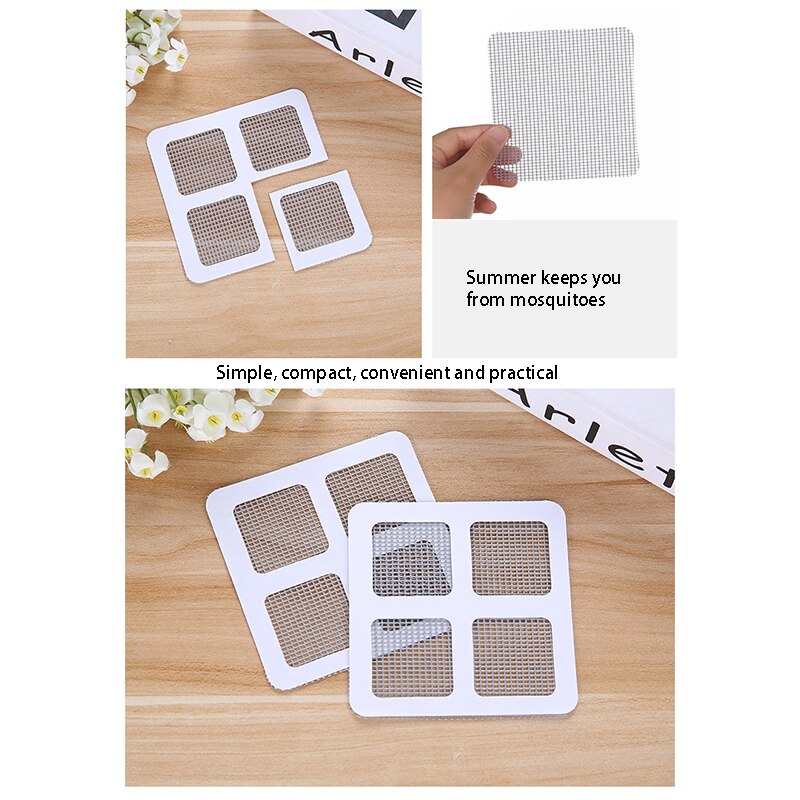20pcs/Set Anti-Sticker Gauze Door Mosquito net Easy Repair Subsidy Stick Easy Repair Gauze window Bonding Patches