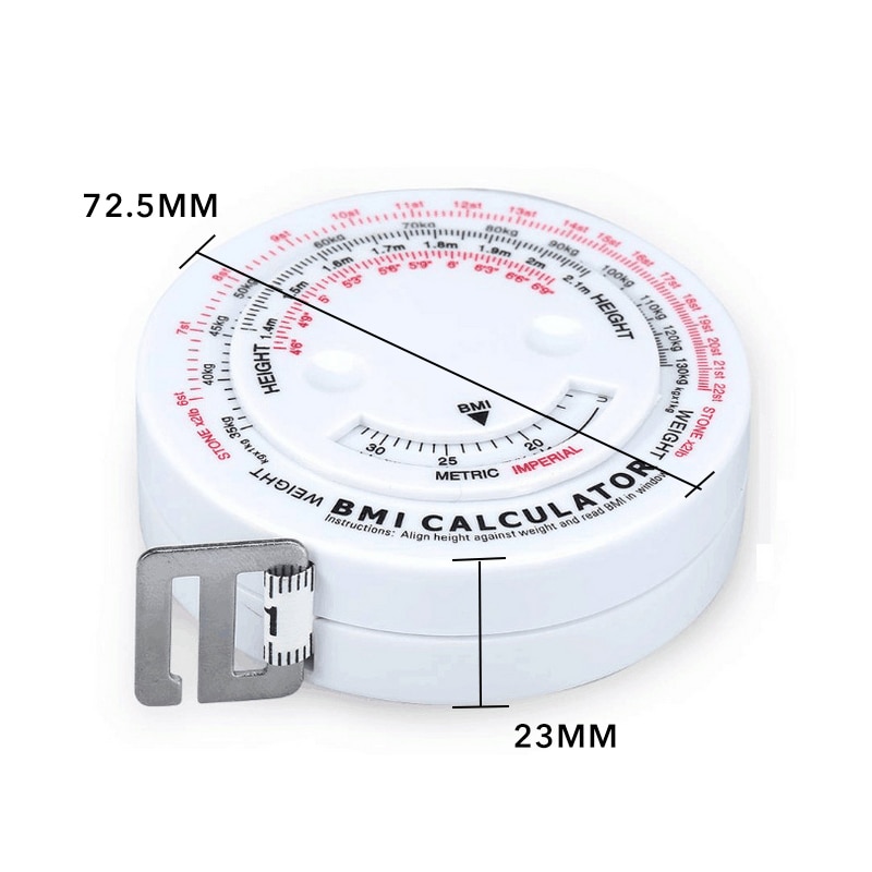 1.5m ruban mesure Portable taille circonférence mesure ruban enfants hauteur règle centimètre pouce rouleau ruban filles