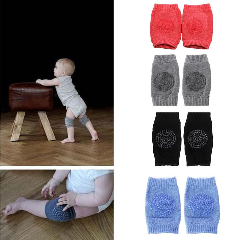 1 Pair Baby Safety Knee Pad Kids Crawling Elbow Cushion Toddler Warmer Knee Baby Support Pads Knee Protector Infant Leg K8T0