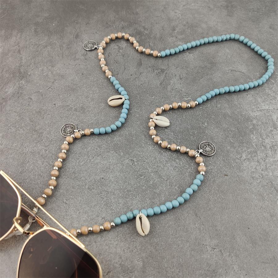 Trendy kvinders sten beaded solbriller kæde briller kæder halskæde rem reb læse briller holder smykker tilbehør