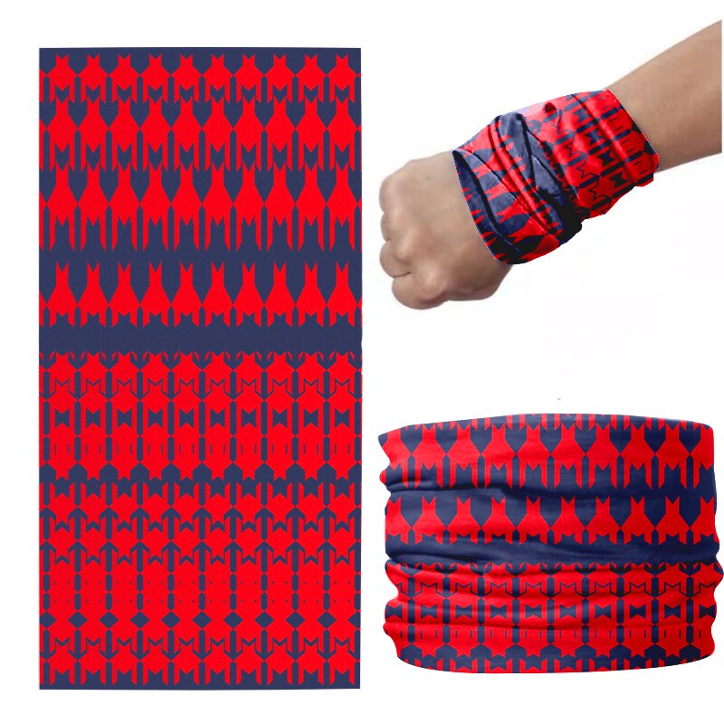 3D imprimé pied-de-poule foulard Plaid magie sport Hijab écharpe bracelet accessoire cheveux pour femme masque anti-poussière en plein air: style5