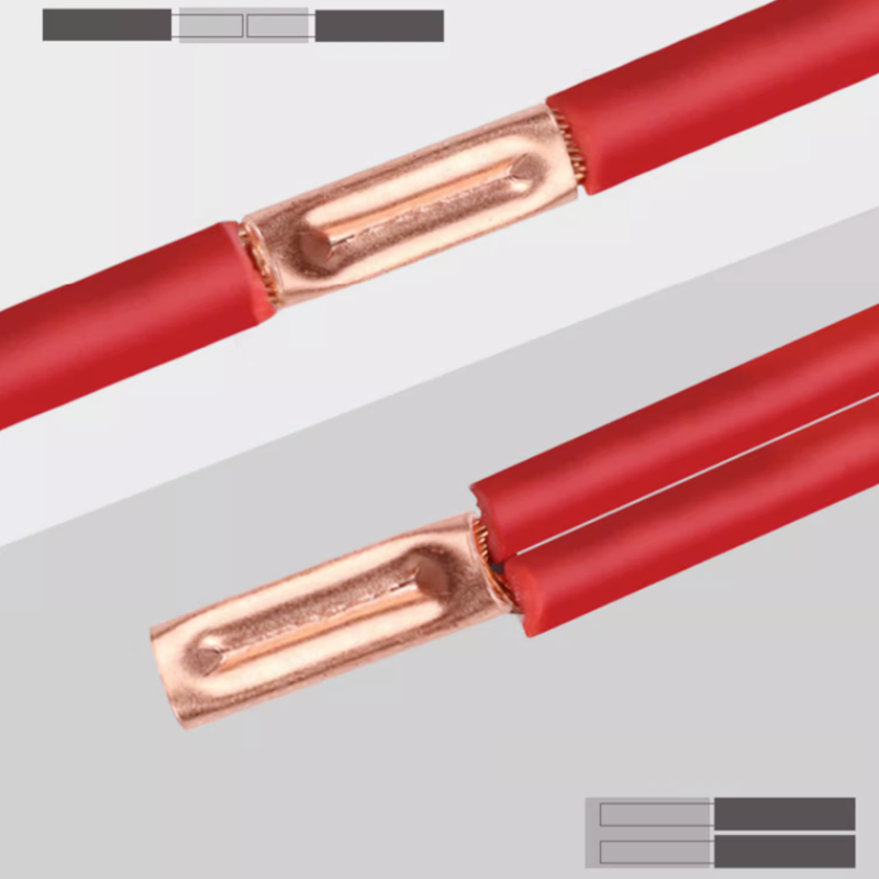 Terminal de prensado de tubo de cobre, tubo termorretráctil, Material de cobre rojo, acoplamiento de alambre, conector de equipo eléctrico, alicates terminales